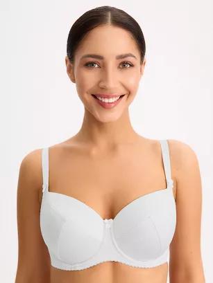 Biustonosz Full Cup Kate 281 usztywniany biały