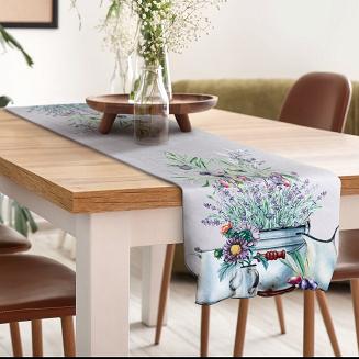 Obrus dekoracyjny SUMMER1 85x85 Eurofirany beżowy