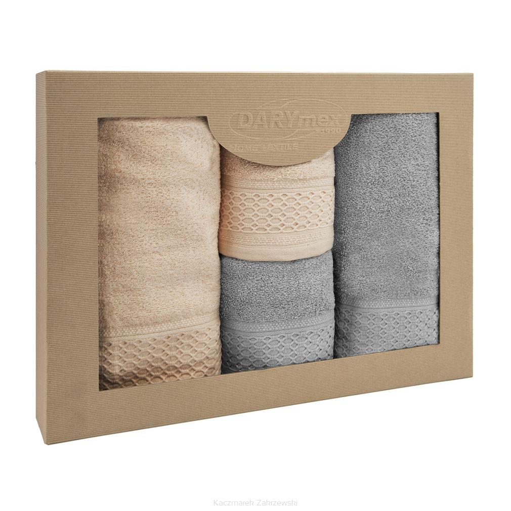 Komplet ręczników 4 częściowy Solano Darymex cappuccino jasny popiel