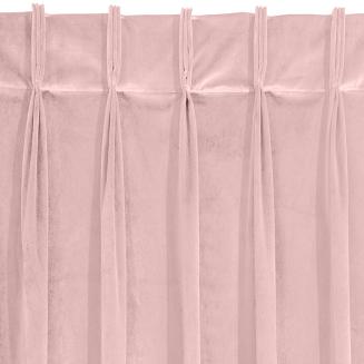 Zasłona gotowa na szelkach INES 140x270 Eurofirany różowy