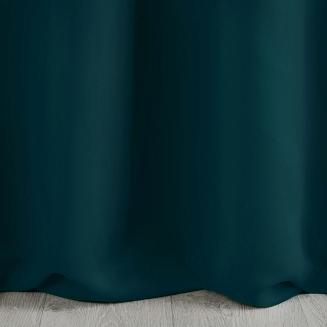 Zasłona gotowa na przelotkach PARISA 140x250 Design91 ciemnoturkusowy