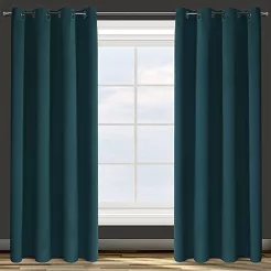 Zasłona gotowa na przelotkach PARISA 140x250 Design91 ciemnoturkusowy