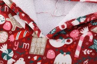 Kocobluza z kapturem Sherpa Hoodie X-MASS