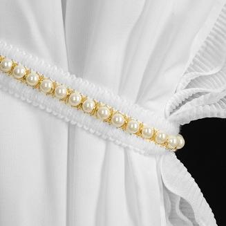 Firana gotowa na przelotkach LUISA 140x250 Eurofirany biały