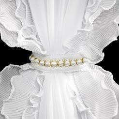 Firana gotowa na przelotkach LUISA 140x250 Eurofirany biały