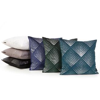 Poszewka dekoracyjna BLINK 45x45 Eurofirany czarny/srebrny