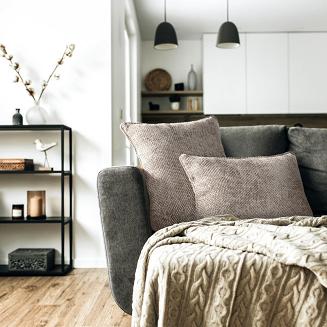 Poszewka dekoracyjna SZENIL 45x45 Eurofirany beżowy