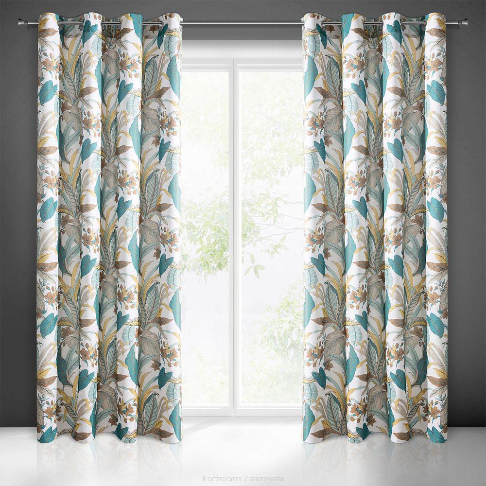 Zasłona gotowa na przelotkach EREM 140x250 Eurofirany wielokolorowy