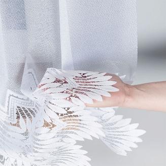 Firanka żakardowa gotowa na żabki FELICJA 350x160 biała