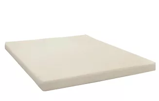 Prześcieradło jersey z gumką 140x200 ekri na białym tle