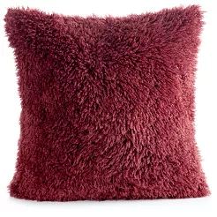Poszewka dekoracyjna PLUSH 45x45 Eurofirany burgundowy