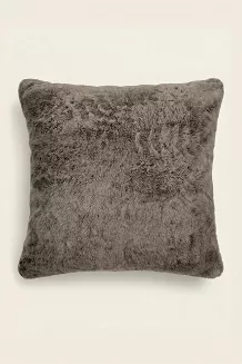 Futrzana Poszewka 45x45 RABBIT Ciemny Beż