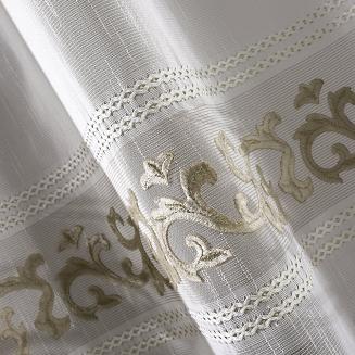 Firana gotowa na przelotkach ANNE 140x270 Eurofirany biały