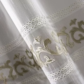 Firana gotowa na przelotkach ANNE 140x270 Eurofirany biały