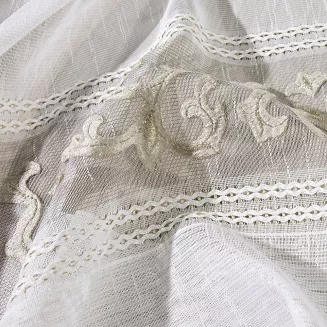 Firana gotowa na przelotkach ANNE 140x270 Eurofirany biały