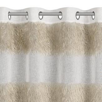 Firana gotowa na przelotkach MARGARET3 140x250 Eurofirany biały