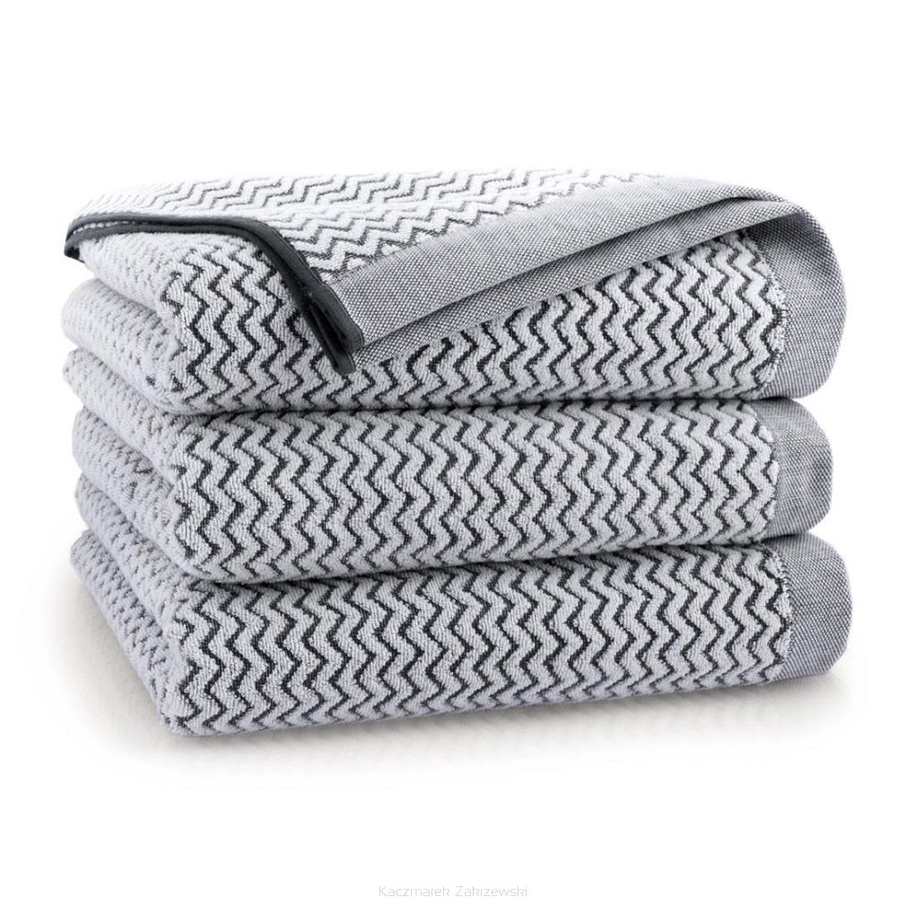 Gruby ręcznik bawełniany REWA 50x100 Zwoltex szary