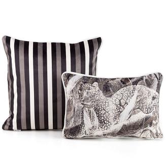 Poszewka dekoracyjna AMAZONAS 45x30 Eurofirany beżowy/czarny