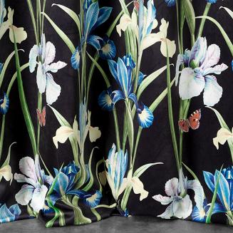 Zasłona gotowa na przelotkach MAJA 140x250 Eurofirany niebieski