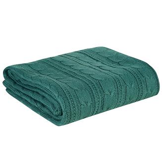 Koc narzuta AKRYL 130x170 Eurofirany ciemnozielony