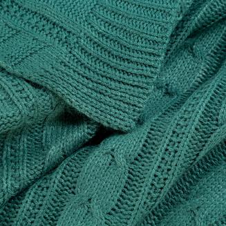 Koc narzuta AKRYL 130x170 Eurofirany ciemnozielony