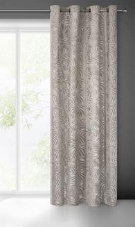 Zasłona gotowa na przelotkach LIVIA 140x250 Eurofirany beżowy