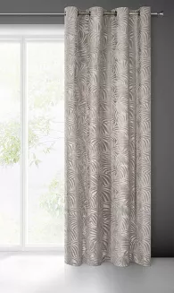 Zasłona gotowa na przelotkach LIVIA 140x250 Eurofirany beżowy