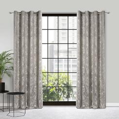 Zasłona gotowa na przelotkach LIVIA 140x250 Eurofirany beżowy