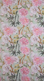 Zasłona gotowa na przelotkach NYDIA 140x250 Eurofirany miętowy/różowy