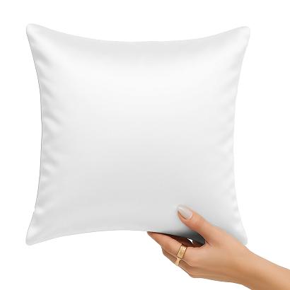 Poszewka satyna bawełniana SIN 40x40 biała