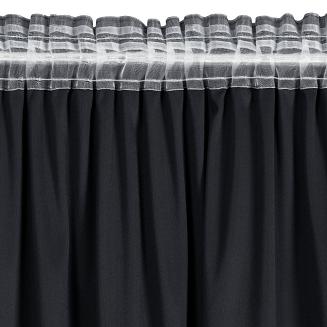 Zasłona gotowa na taśmie DANI 140x250 Eurofirany czarny
