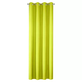 Zasłona gotowa na przelotkach RITA 140x250 Eurofirany limonkowa