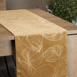 Obrus dekoracyjny BLINK 35x220 Eurofirany miodowy/szampański