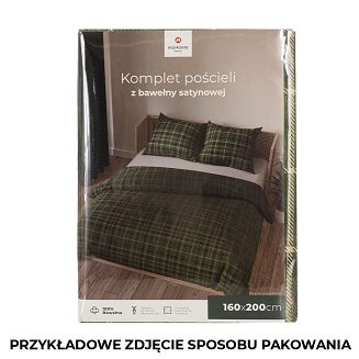 JAMILA Komplet pościeli z bawełny satynowej 160x200cm 100096/SAT/000/160200/1