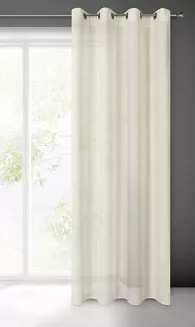 Zasłona gotowa na przelotkach LIDIA 140x250 Eurofirany naturalny