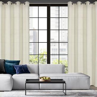 Zasłona gotowa na przelotkach LIDIA 140x250 Eurofirany naturalny