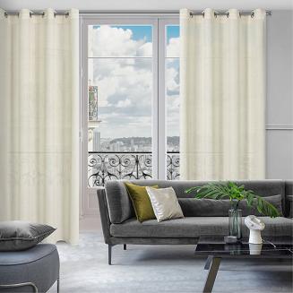 Zasłona gotowa na przelotkach LIDIA 140x250 Eurofirany naturalny