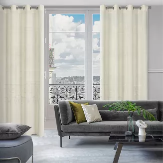 Zasłona gotowa na przelotkach LIDIA 140x250 Eurofirany naturalny