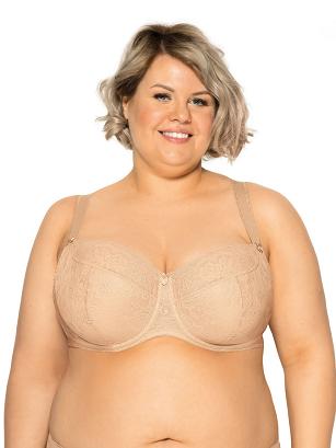 Biustonosz GAIA Semi-Soft Sandy Maxi 594 półusztywniany beżowy