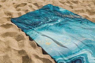 Ręcznik plażowy 100x180 Aqua