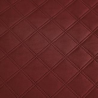 Narzuta dekoracyjna RUFFY 160x220 pikowana z falbanką bordowa