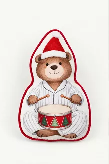 Dekoracyjna Poduszka Świąteczna Miś PYJAMA BEAR
