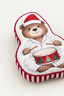 Dekoracyjna Poduszka Świąteczna Miś PYJAMA BEAR
