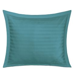 Poszewka satyna bambusowo-bawełniana STRIPE SEA TURQUOISE/70x80 Darymex jednokolorowa turkus z listw