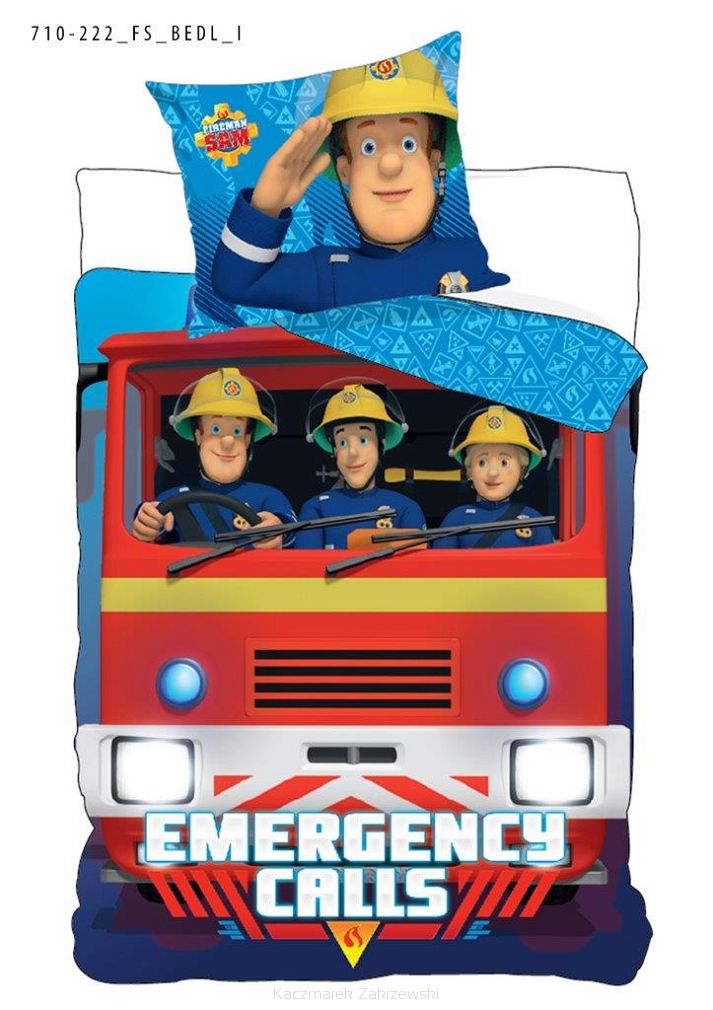 Pościel dla dzieci 160x200 FIREMAN SAM 710-222