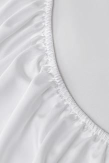 Prześcieradło bambusowe z gumką 90x200 białe
