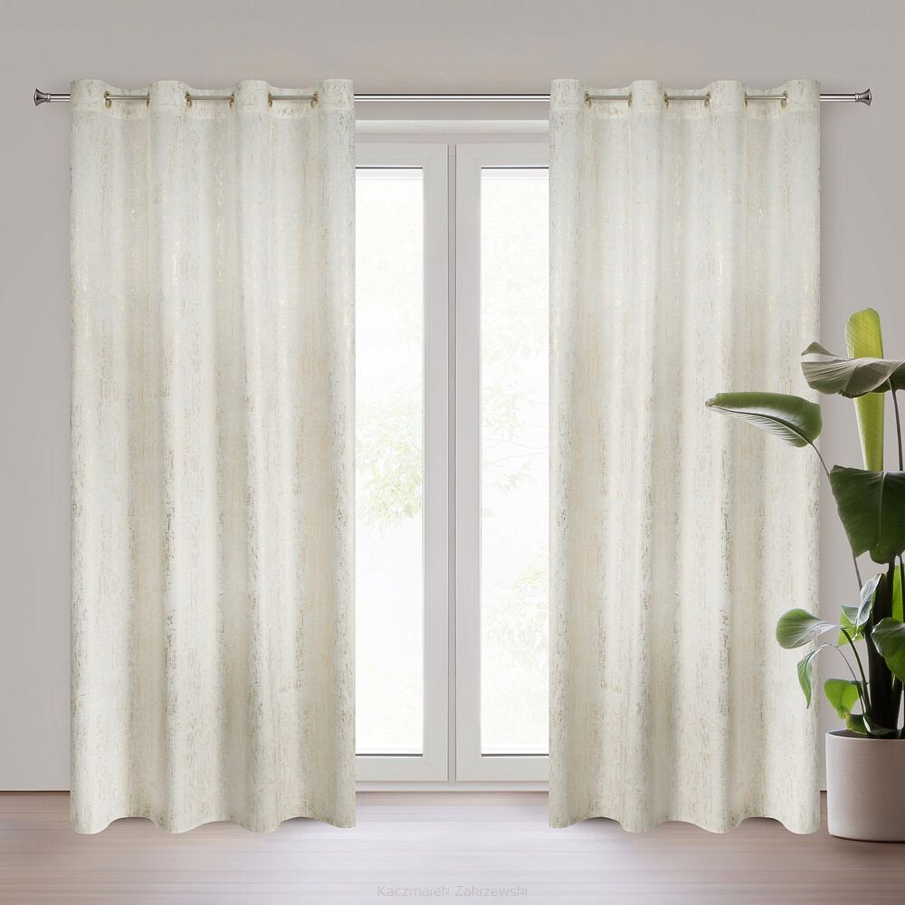 Zasłona gotowa DARA 140x250 Eurofirany kremowy