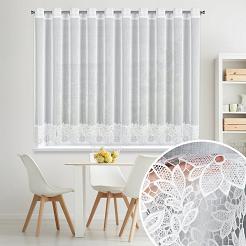 Firana gotowa na przelotkach ARTEMIDA 350x145 Eurofirany biały