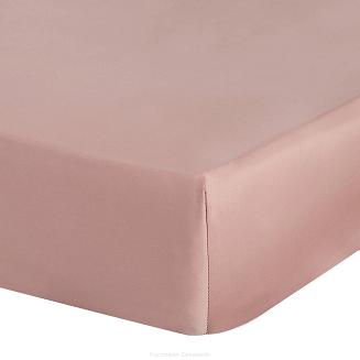 Prześcieradło satynowe z gumką NOVA3 140x200 Eurofirany różowe