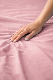 Prześcieradło bawełniane bez gumki 220x240 noris łososiowe